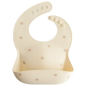 Mushie Silicone Bib - Pretzel